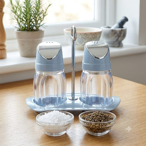 Salt & Pepper Jar - Crystal Metallic