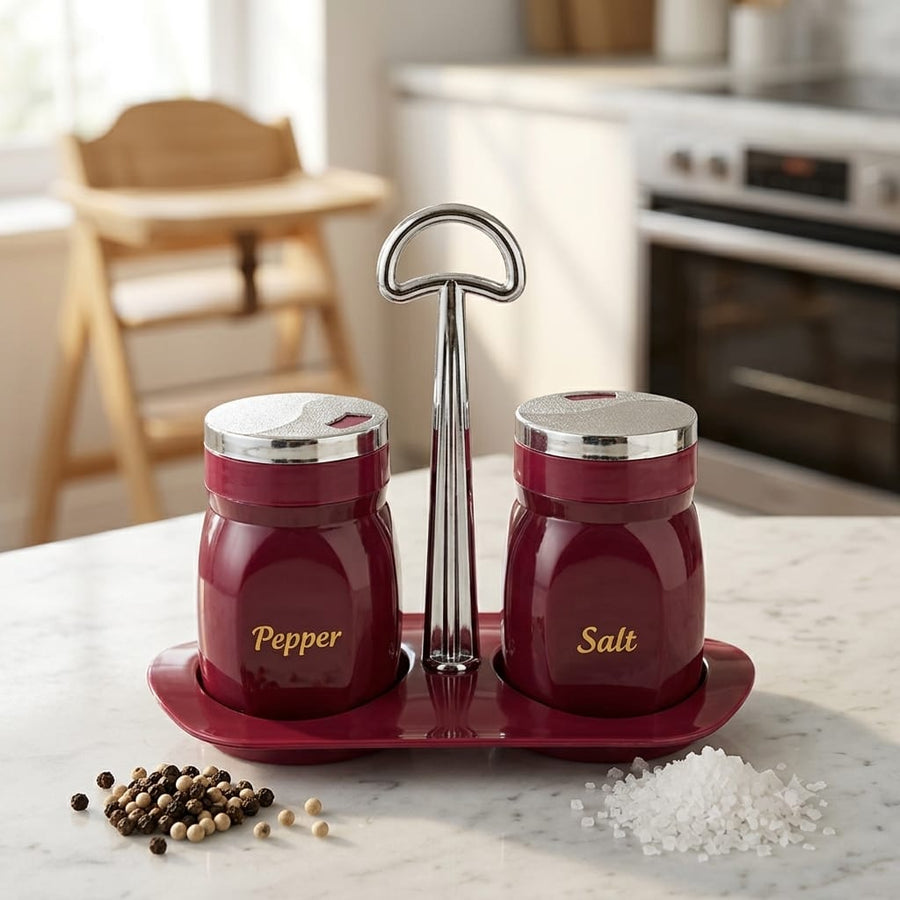 Salt & Pepper Bottle - Dark Maroon