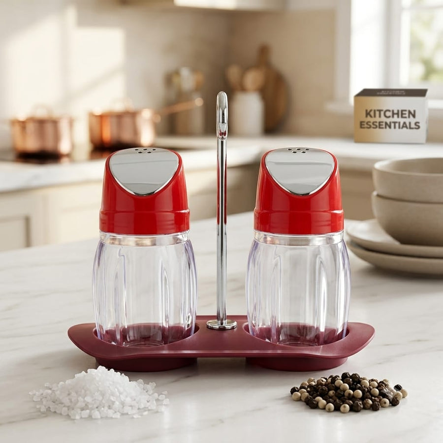 Salt & Pepper Jar - Maroon