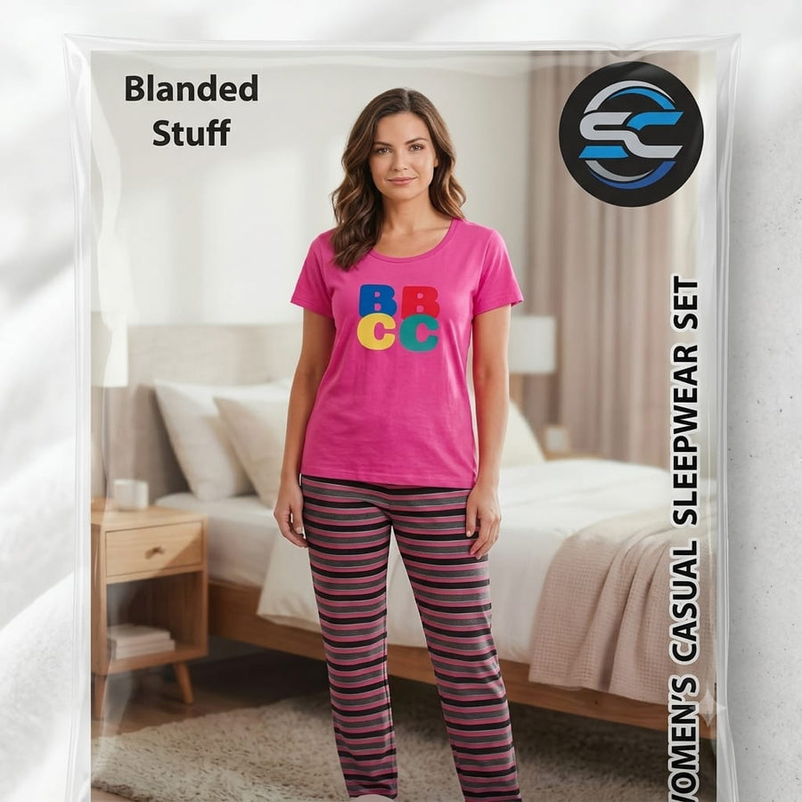 Women Casual Sleepwear Dress - Design 9