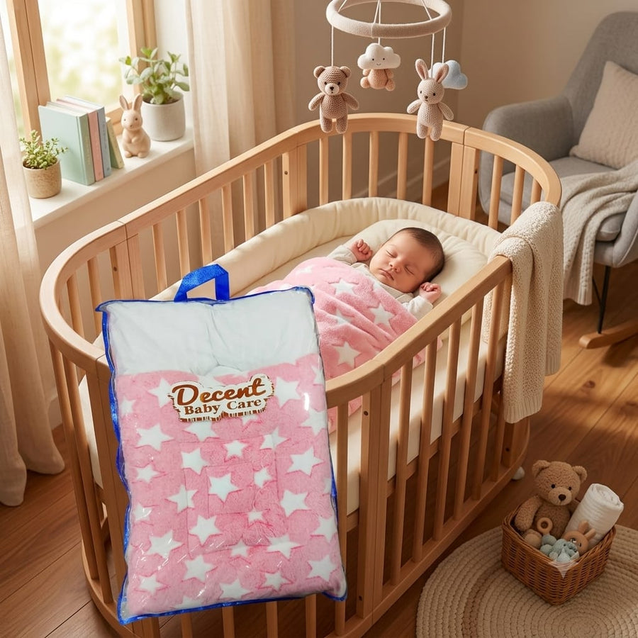 Baby Soft Hood - Pink (Star Design)