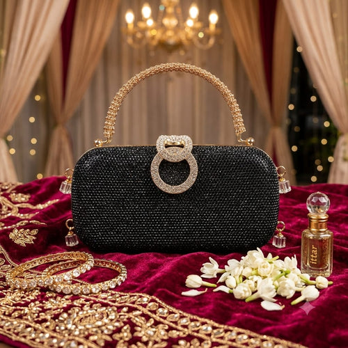 Bridal Fancy Bag - Black (Design 2)