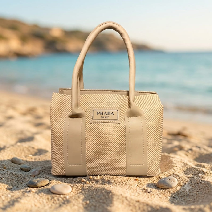 Prada Style Ladies Handbag - Skin Colour