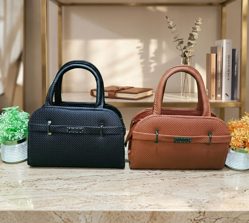 Handcarry Bag - Imported Black & Dark Brown