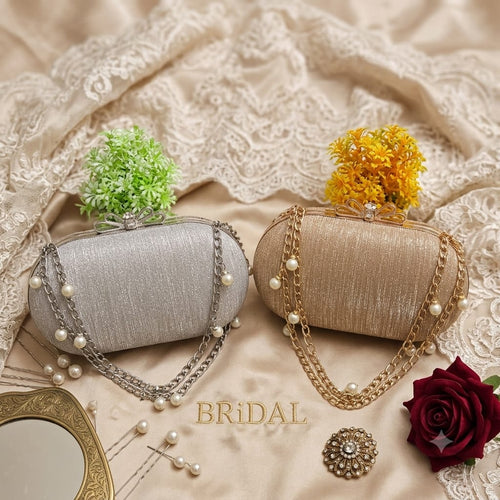 Bridal Purse - Capsule Style, Silver & Golden