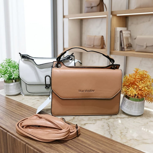 Decent Handbag - White & Brown
