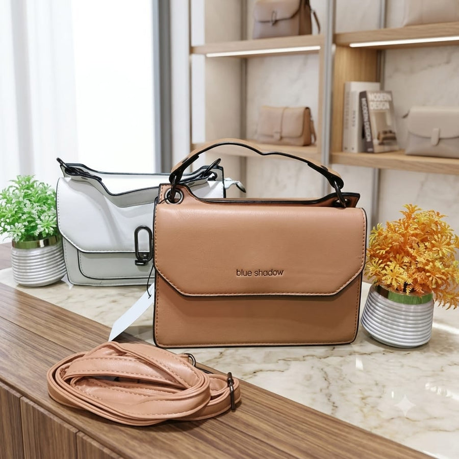 Decent Handbag - White & Brown