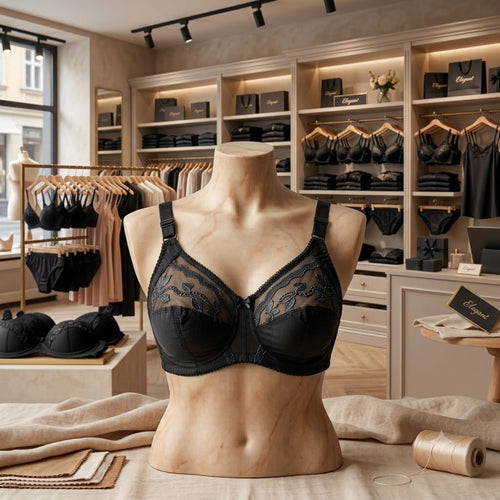 Cotton Bra Black – Size 32 to 42