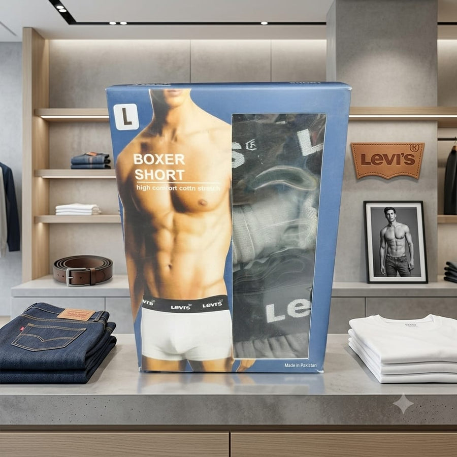 Mens Wear Underwear 3 Pcs Boxer Short