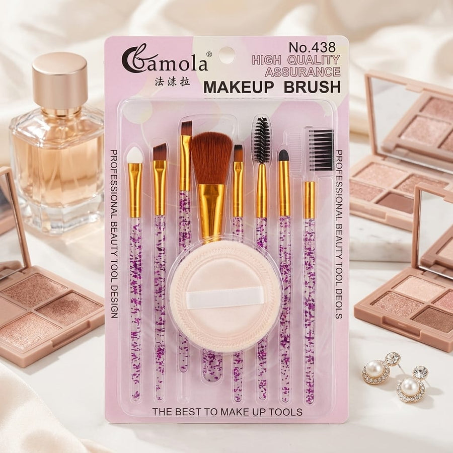 Make up Bursh set larg with Puff