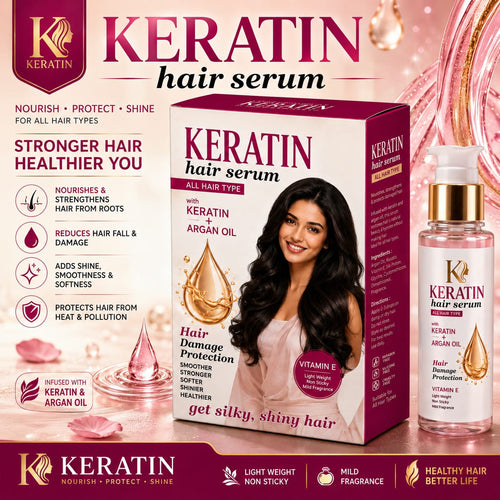 Advanced Keratin Repair Hair Serum for Damaged & Dry Hair 50ml